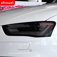 2 Pcs For Audi A4 B8 B9 8K 8W S4 RS4 Car Headlight Tint Black Protective Film Protection Transparent TPU Sticker Accessories