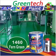 KE1460 FERN GREEN 5L Epoxy paint ( GREENTECH EPOXY ) Cat Lantai ( 4L + 1L Hardener )  Floor Coating PROTECTIVE WATERPROO