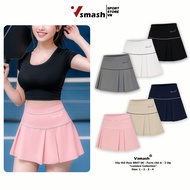 Vsmash Sportwear Badminton Skirt “SKRT 06-LUMIERE” 2-layer A-Line Sports Skirt, High Quality 4-Way P