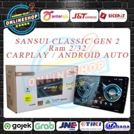 Head unit Android 10 inch Sansui Classic SA5200i Gen2 Ram 2/32 Carplay