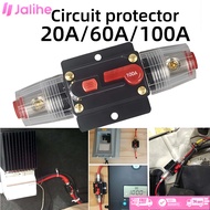 Fuse DC 20A/60A/100A Circuit Breaker Reset Fuse Audio Solar Panel