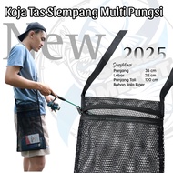 Tas mancing - Tas slempang bahan jala eiger - Koja tas - Tas Koja wadah ikan - Tas multi fungsi