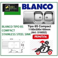 BLANCO TIPO 8 S STAINLESS STEEL SINK