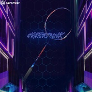 SK ALP Cyberpunk Badminton Racket 4U 82G Maximum 30 Lbs. 100% Full Carbon Fiber (With Strings Black