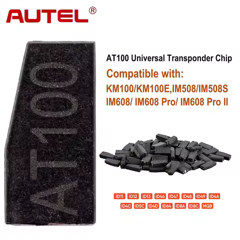 Autel AT100 Transponder Chip Universal Car Key Chip Used with XP200 XP400 XP400PRO Key Programming F