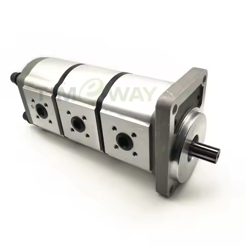 KX-033 Hydraulic Triple Gear Pump for Kubota KX033 Excavator Pump Spline shaft φ17mm 10teeth Displac