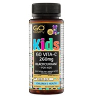 🇳🇿 GO Healthy Kids Vita C 260mg Blackcurrant Chew Bears 60 Tablets