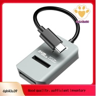 M.2 NVME to Type-C USB 3.1 Adapter Type-C M2 PCIE NVME SSD Adapter Tool-Free Supports2230/42/60/80/2