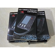3 in 1 RC 2s-6s Lipo Battery Balancer LCD Display