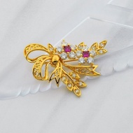 [BH5016] Keronsang Zhulian / Gold Plated Brooch Jewellery