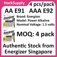[16pcs $15.60] Energizer AA / AAA Alkaline Power Battery 1.5V LR6 / LR03 (4pcs/pack)