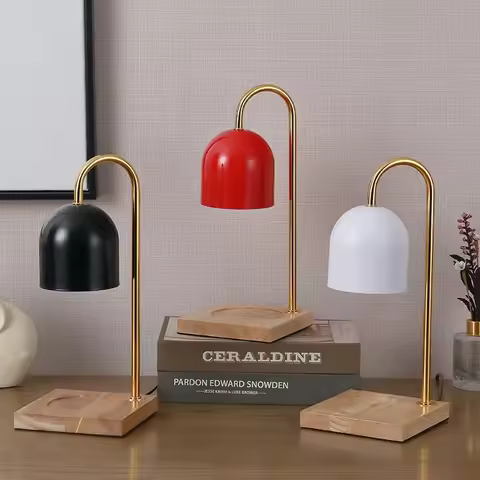 Aromatherapy Candle Lamp Retro Nostalgic Marble Molten Wax Lamp Household Creative Plug-in Dimming C