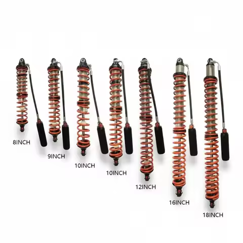 Off Road Coilovers, 8-20 Inch Double Coilover Shocks for Jeep Wrangler JK JL 2007-2023, 4x4 Shock Ab