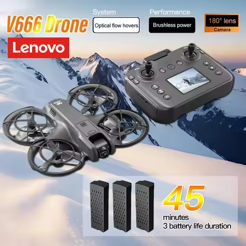 Lenovo V666 Mini Drone 4K Professional Aerial 8k Dual Camera Intelligent obstacle avoidance Brushles
