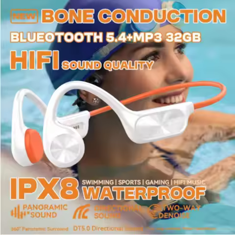 SONY Bone Conduction Wireless Headphones IPX8 Waterproof Swimming Headset 32GB MP3 Player BT5.4 With