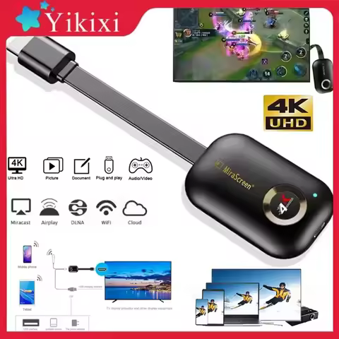 TV Stick HD 4K 5G Miracast Wireless Wifi Display Dongle DLNA Receiver HDMI-compatible MiraScreen HDT