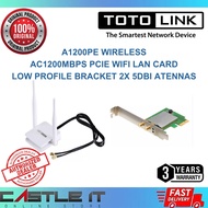 TOTOLINK A1200PE WiFi Adapter PCIe AC1200 Dual Band N300 Wireless 2 Antenna