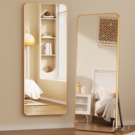 ST-🌊Full-Length Mirror Dressing Floor Mirror Home Wall Mount Wall-Mounted Internet Celebrity Girls Bedroom Dorm Makeup W