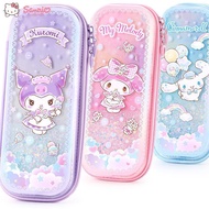 Spot Goods[Children's Quicksand Pen Case]Elementary School Pencil Case for Girls, Large Capacity Sta