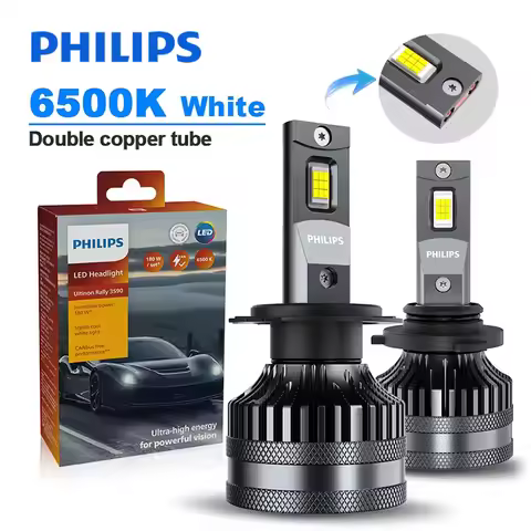 180W Philips Ultinon Rally 3590 Car Headlight Bulb H7 Led H1 H4 H11 9005 HB3 9006 HB4 9012 HIR2 Fog 