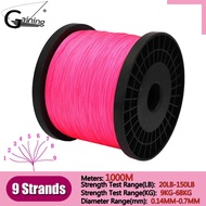 9 Strands Braided Fishing Line 1000M Super Strong PE Line Saltwater Fishing