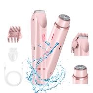 new Electric Shaver for Women Waterproof Wet & Dry Hair Razors 2 in 1 Double Head Dual Bikini Hair T