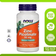 Vitamin Zinc Picolinate 50 Mg Now 120 Veggie Kapsul