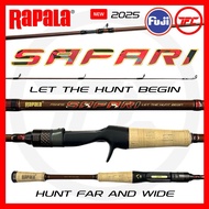 RAPALA SAFARI Baitcast & Spinning Rod BC Baitcasting Casting Cast Kolam Air Masin Siakap