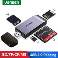 UGREEN USB 3.0 Card Reader SD Micro SD TF CF MS Compact Flash Smart Memory Card Adapter สำหรับแล็ปท็