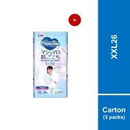[Carton of 3] MamyPoko Air Fit Marshmallow Pants Super Premium Baby Diapers [GIRL] XXL26 (C)