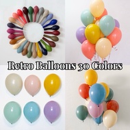 Agar.Shop 30color 100pcs Retro Balloons Party Backdrop Balloons Wedding Birthday Party Deco