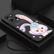 Honor X6C X8C X5C Plus Cute Stellalou Casing Square Edges Liquid Silicon Back TPU Soft Case Cover