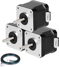 YEJMKJ 3pcs Nema 17 Stepper Motor 40MM Bipolar 1.5 A 42Ncm (59.47oz.in) 42 Motor 1.8 Degree 2 Phase