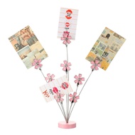 HAPPY TIME-8 Branch Money Family Tree Gift Card Holder with Clips Picture Frame Stand Photo Tree Hol