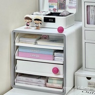 File Storage Rack with Drawers Desktop Organizer Cabinet Desk Workstation Office Storage Box Desk Or