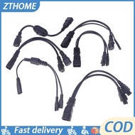 IEC C14 Male Plug To 2XC13 C5 C7 C11 Female Y Type Splitter Power Cord,C14 To 2ways C13 Power Adapte