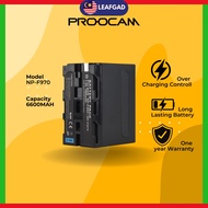 🔥READY STOCK🔥 Proocam Rechargeable Battery for LED NP-F970 F960 F970 Battery Studio Light LED Panel 