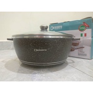 Periuk Dessini 32cm Casserole Ready Stock Granite Ceramic Non Stick Kitchenware Cookware Murah