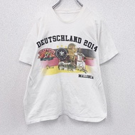 古著德國國家足球隊印花短袖T卹，白色
