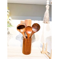 [READY STOCK] Wooden Cultery Set Of 6