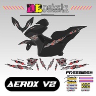 AEROX 155 V2 NEW FIRE HOTWHEELS DECALS