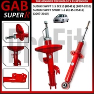 GAB SUPER R RED FRONT ABSORBER / REAR ABSORBER - SUZUKI SWIFT 1.5 ZC21S (RS415) /SWIFT SPORT 1.6 ZC3