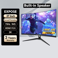 Monitor 24 Inch Gaming Monitor PC 75HZ 1080P Built-in Speaker HDMI Display Monitor PC 27 Inch Monito