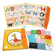 MAGNETIC ALPHABET BOOK/WOODEN TOYS PAIRINGMAGNETIC ALPHABET abc book for kids abc book