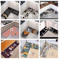M (40*60+40*120cm) 2 in 1 Crystal Velvet kitchen mat / Rugs / Floor mats / Carpets / Door mats