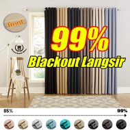 【Thicke Curtain 】99% Blackout Curtain 【free Ring】7ft/8ft Langsir Tingkap Murah Free Shipping