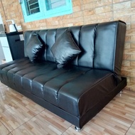 sofabed minimalis / sofa bed modern murah / sofa single tegal pemalang - chrysan oscar/kulit