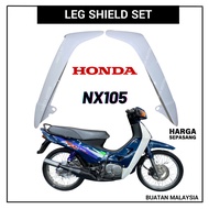 HONDA NX105 LEG SHIELD - FRONT WHITE COVER KEPAK PUTIH KEPOK SAYAP DEPAN LEGSHIELD WIND SHEILD HURRI