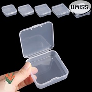 UMISTYDREAM9IQ0 Jewelry Beads Container, Square Transparent Transparent Storage Box, Hot Plastic 5 S