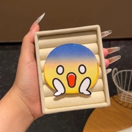 Funny emoji Package Post Cute Funny emoji Bangs Stickers Girl Heart High-Appearance Side Broken Hair
